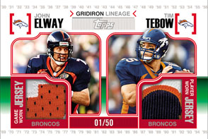 Tebow ElwayRELIC Tebow ElwayRELIC