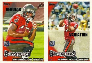 2010 Topps Football Arrelious Benn SP Variation