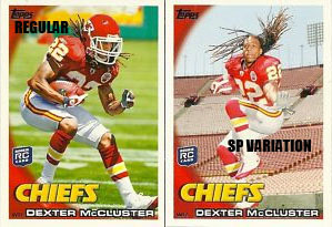 2010 Topps Football Dexter McCluster SP Variation