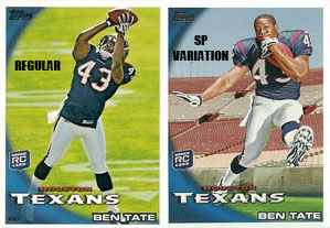 2010 Topps Football Ben Tate SP Variation