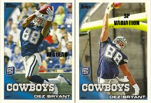 2010 Topps Football Dez Bryant RC SP Variation