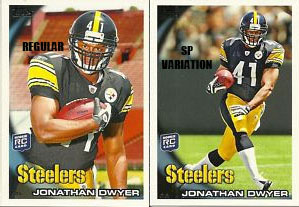 2010 Topps Football Jonathan Dwyer SP Variation