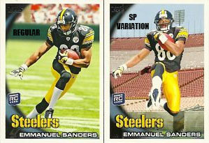 2010 Topps Football Emmanuel Sanders SP Variation