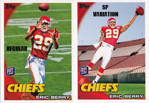 2010 Topps Football Eric Berry SP Variation