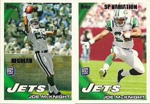 2010 Topps Football Joe McKnight SP Variation
