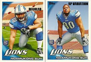 2010 Topps Football Ndamukong Suh SP Variation
