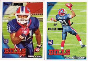 2010 Topps Football C.J. Spiller SP Variation