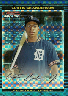 2002 Bowman Chrome Draft X-Fractors Curtis Granderson
