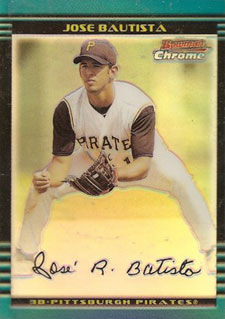 2002 Bowman Chrome Refractor Jose Bautista 2002 Bowman Chrome Refractor Jose Bautista Image