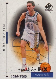 1998-99 SP Authentic Dirk Nowitzki (/3500) 1998 99 SP Authentic Dirk Nowitzki 3500 Image