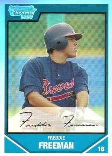 2007 Bowman Chrome Refractors Freddie Freeman Image