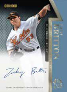 2011 Topps Tier One Baseball On the Rise Autographs Zach Britton 2011 Topps Tier One Baseball On the Rise Autographs Zach Britton Image