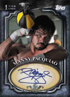 2011 Topps Tier One Baseball Top Tier Autographs Manny Pacquiao 2011 Topps Tier One Baseball Top Tier Autographs Manny Pacquiao Image