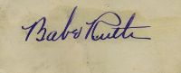 Babe Ruth Autograph Babe Ruth Autograph Image