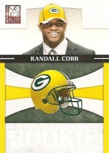 2011 Donruss Elite Randall Cobb 999 Packers Helmet Image