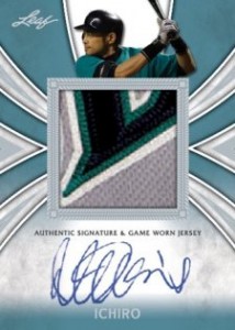 2011 Leaf Metal Draft Baseball Ultimate Ichiro Suzuki Autographed Patch Card Blue