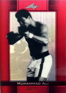 2011 Leaf Muhammad Ali Metal Prismatic Red Image