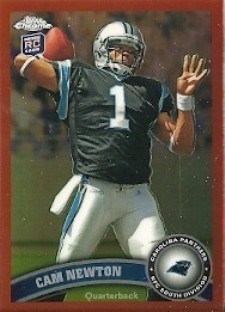 2011 Topps Chrome Football Orange Refractor Cam Newton Image