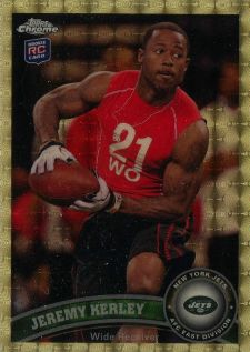 2011 Topps Chrome Football Superfractor Jeremy Kerley 1 Image