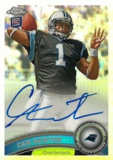 2011 Topps Chrome Refractor Autographs Cam Newton 99 Image
