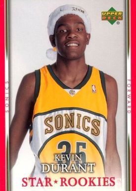 2007 08 Upper Deck Basketball Santa Hat Rookies SH KD Kevin Durant Image