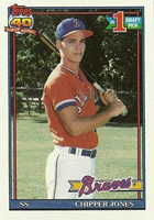 Chipper Jones Cards and Memorabilia Guide