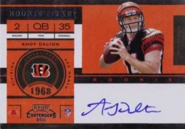 2011 Playoff Contenders Football Rookie Ticket Autographs Andy Dalton 260x182 Image