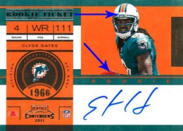2011-Playoff-Contenders-Football-Rookie-Ticket-Autographs-Clyde-Gates-Variation 2011 Playoff Contenders Football Rookie Ticket Autographs Clyde Gates Variation 260x186 Image