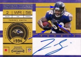 2011-Playoff-Contenders-Football-Rookie-Ticket-Autographs-Torrey-Smith-Variation 2011 Playoff Contenders Football Rookie Ticket Autographs Torrey Smith Variation 260x183 Image