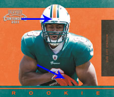 2011-Playoff-Contenders-Football-Rookie-Ticket-Daniel-Thomas-Variation 2011 Playoff Contenders Football Rookie Ticket Daniel Thomas Variation Image