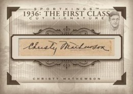 2012 Sportking Series E 1936 The First Class Cut Signatures Christy Mathewson 260x185 Image