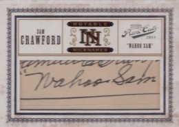 06 2011 Playoff Prime Cuts Notable Nicknames Cut Signatures Wahoo Sam Crawford 260x185 Image