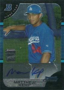 Matt Kemp Cards - 2005 Bowman Chrome Matt Kemp Autograph Rookie Card 2005 Bowman Chrome Matt Kemp Autograph Rookie Card 213x300 Image