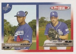 2005 Topps Total Matt Kemp Rookie Card with Heath Totten 2005 Topps Total Matt Kemp Rookie Card 260x184 Image