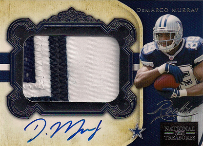 2011 National Treasures Football Autographed Patch 331 DeMarco Murray Image