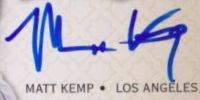 Matt Kemp Autograph Matt Kemp Autograph Image
