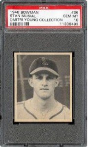 1948 Bowman Stan Musial PSA 10 Dmitri Young Collection Optimized 179x300 Image
