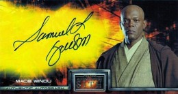 2005 Topps Episode III Widevision Autographs Samuel L Jackson as Mace Windu 260x138 Image