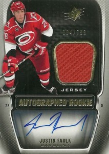2011-12-SPx-Autograph-Rookie-Jerseys-174-Justin-Faulk 2011 12 SPx Autograph Rookie Jerseys 174 Justin Faulk 213x300 Image