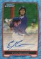 2012 Bowman Baseball Blue Wave Autographs BCP9 Eddie Rosario 60x85 2012 Bowman Baseball Blue Wave Autographs BCP9 Eddie Rosario 60x85 Image
