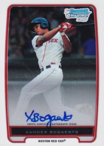 2012 Bowman Chrome Prospects Autographs BCP105 Xander Bogaerts 214x300 Image