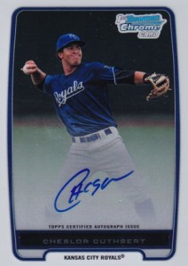 2012 Bowman Chrome Prospects Autographs BCP58 Chelsor Cuthbert 212x300 Image