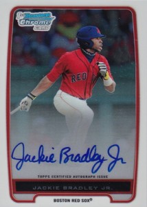 2012 Bowman Chrome Prospects Autographs BCP66 Jackie Bradley Jr 214x300 Image