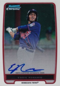 2012 Bowman Chrome Prospects Autographs BCP9 Eddie Rosario 212x300 Image