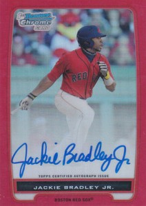 2012-Bowman-Chrome-Red-Refractor-Jackie-Bradley-Jr-Autograph 2012 Bowman Chrome Red Refractor Jackie Bradley Jr Autograph 212x300 Image