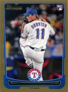 2012 Bowman Gold Yu Darvish 220x300 Image