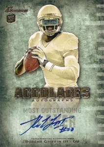 2012 Bowman Football Accolades Autograph Robert Griffin III 213x300 Image