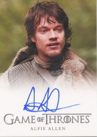 2012 Rittenhouse Game of Thrones Autographs Alfie Allen Full-Bleed 2012 Rittenhouse Archives Game of Thrones Autographs Alfie Allen Full Bleed Image