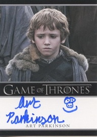 2012 Rittenhouse Archives Game of Thrones Autographs Art Parkinson Image