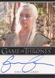 2012 Rittenhouse Game of Thrones Autographs Emilia Clarke 2012 Rittenhouse Archives Game of Thrones Autographs Emilia Clarke Image